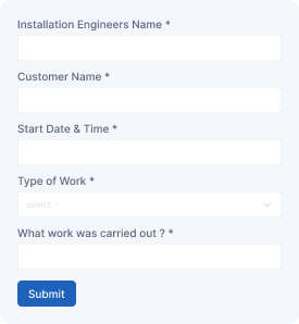 Installation Check Form